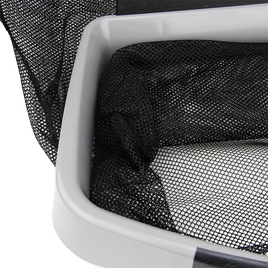 Swim Central 17.5" Gray & Black Swimming Pool Deep Bag Leaf Rake Skimmer Head
